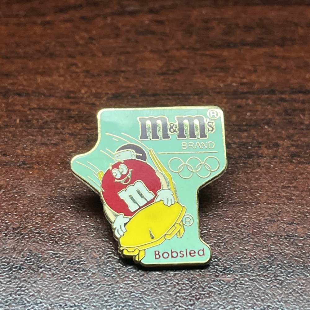 Olympic Winter Games 1992 Albertville M&M's Bobsled Event Lapel Pin